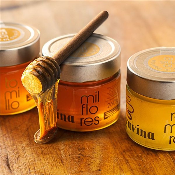 Miel Artisanale de Fleurs Sauvages Bee Mine, La Travina-detalle