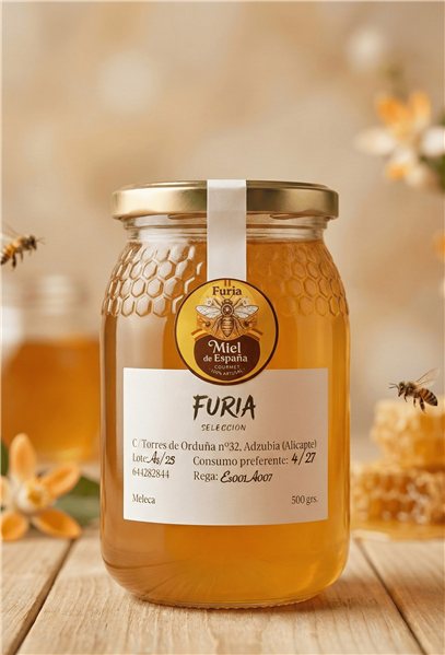 Miel de Azahar - 500 gr-lateral