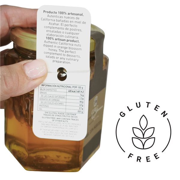 Orange blossom honey with walnuts 'Coloma García'-izquierda