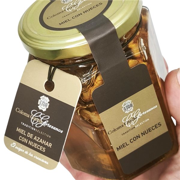 Orange blossom honey with walnuts 'Coloma García'-trasera