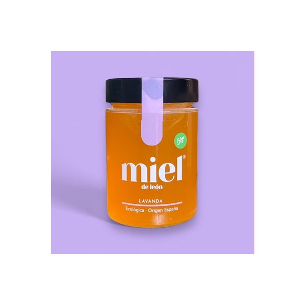 Organic Lavender Honey 450g Miel de Leon-trasera