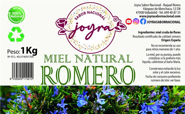 Miel de Romero - 1Kg.-trasera
