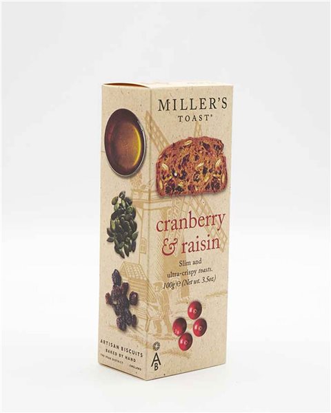 Miller's toast/ Cranberry and raisin toast-lateral