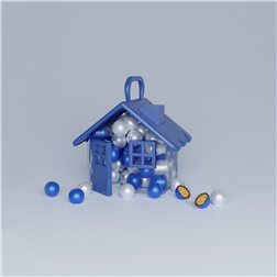 Mini Chococranch Deluxe Blue-Pearl House 160 g