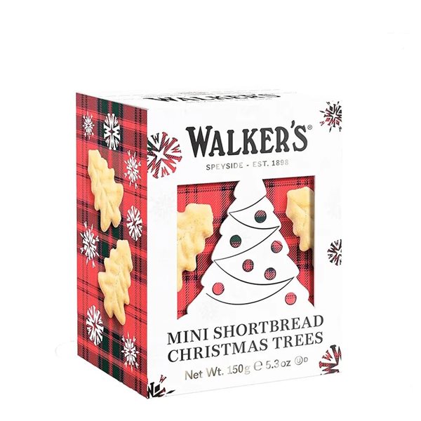Petits sapins de Noël sablés au beurre biscuits arbres de Noël Walkers 150g