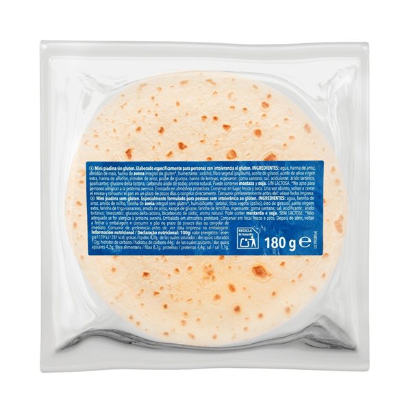 Mini Piadina S/G 180g (4x45g) Schar-lateral