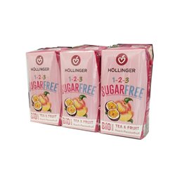 Minibrick Peach & Passionfruit Stevia Bio Tea 3x200ml Hollinger