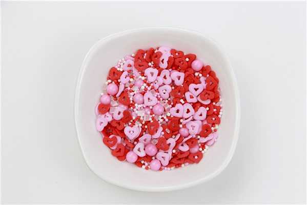 MIX OPEN HEARTS, BALLS AND STICKS SPRINKLES 450g. C.A.P-trasera