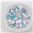 MIX HEARTS, BALLS, AND PASTEL COLOR STICKS SPRINKLES 450g. C.A.P-lateral