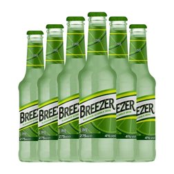 Mixer Bacardí Breezer Botellín 27 cl Lima (Caja de 6 unidades)