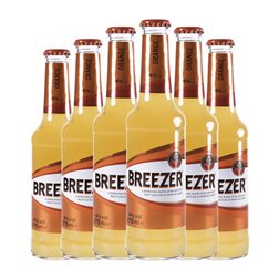 Mixer Bacardí Breezer Botellín 27 cl Orange — Naranja (Caja de 6 unidades)