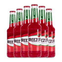 Mixer Bacardí Breezer Botellín 27 cl Watermelon — Sandía (Caja de 6 unidades)