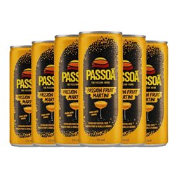 Mixer Bols Lata 25 cl Dry Martini, Passion Fruit — Fruta de La Pasión (Caja de 6 unidades)