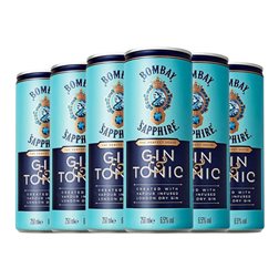 Mixer Bombay Sapphire Lata 25 cl GinTonic — Gin Tonic (Caja de 6 unidades)