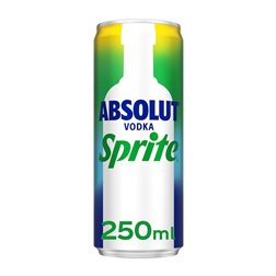 Mixer Caja de 12 unidades Absolut Sprite Zero Sin Azúcar Lata 25 cl