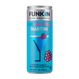 Mixer Caja de 12 unidades Funkin Nitro Blue — Azul Lata 20 cl Dry Martini, Raspberry — Frambuesa