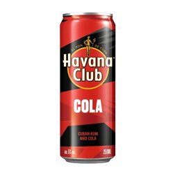 Mixer Caja de 12 unidades Havana Club Lata 25 cl Cola, Ron