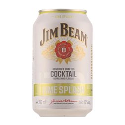 Mixer Caja de 12 unidades Jim Beam Splash Lata 33 cl Lime — Lima