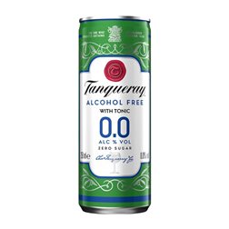 Mixer Caja de 12 unidades Tanqueray Lata 25 cl 0.0 Cero Cero Tonic Water — Tónica Sin Alcohol