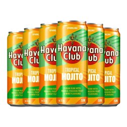 Mixer Havana Club Lata 25 cl Mojito, Tropical (Caja de 6 unidades)