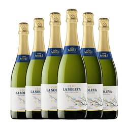 Molí Parellada Clos la Soleya Brut Nature Cava 75 cl Espumoso Blanco (Caja de 6 unidades)