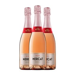 Molí Parellada Mercat Brut Cava Rosé — Rosado Reserva 75 cl Espumoso Rosado (Caja de 3 unidades)