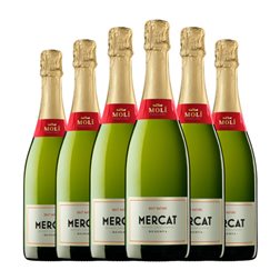 Molí Parellada Mercat Brut Nature Cava Reserva 75 cl Espumoso Blanco (Caja de 6 unidades)