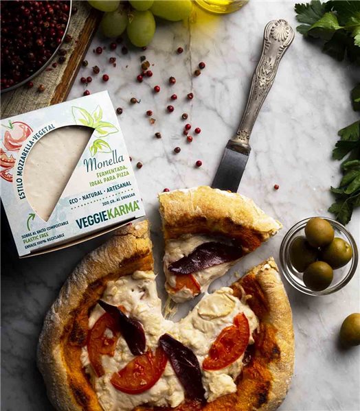 Monella - Bloque vegano para rallar y fundir, Veggie Karma-lateral