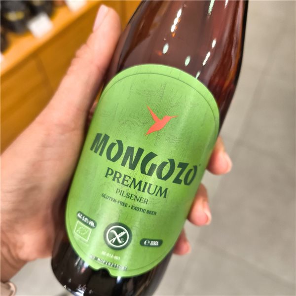 Mongozo Premium Pilsner (sans gluten)-lateral