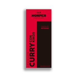 Monper – Chocolate con Curry y Kikos 85g | Fusión exótica con maíz crujiente y especias