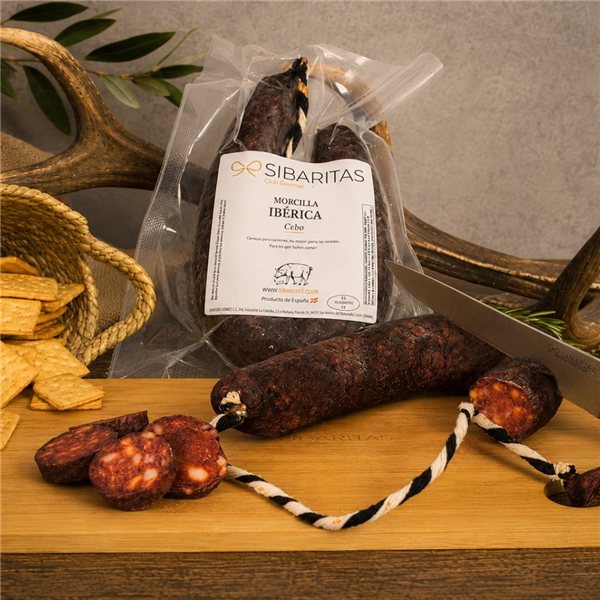 Morcilla ibérica (peso aprox. 0,25-0,3 kg)-lateral