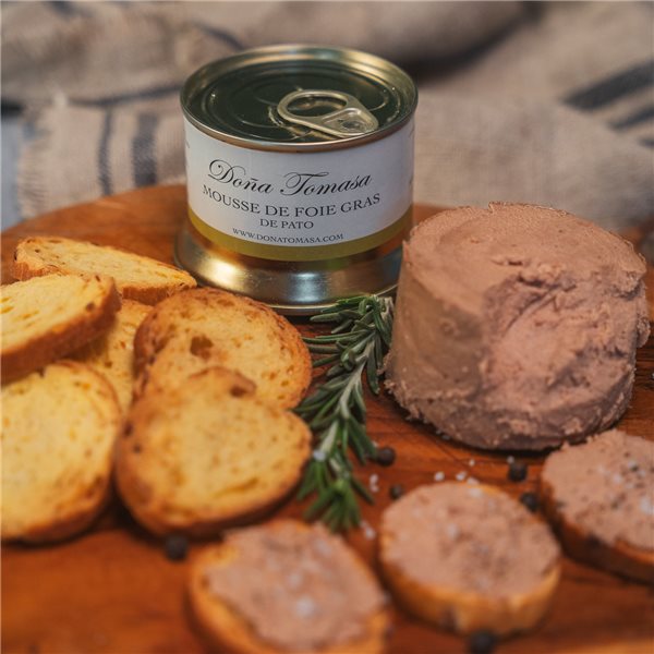 Duck liver foie gras mousse 130g.-lateral