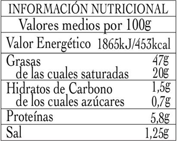 Duck liver foie gras mousse 130g.-trasera