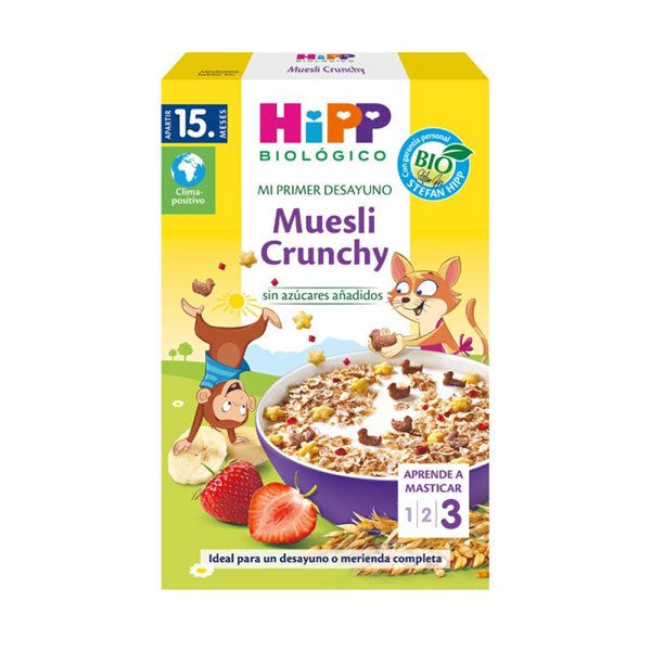 Muesli crunchy +15 meses Bio 200g Hipp-detalle