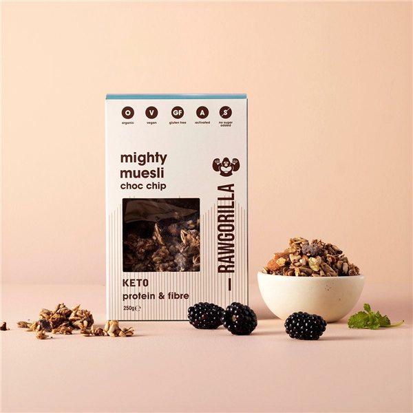 Keto Muesli with Chocolate Chips Gluten-Free-detalle