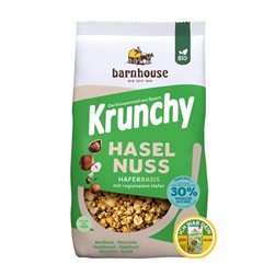 Müsli Krunchy Haselnüsse 30% weniger Zucker 500g Barnhouse