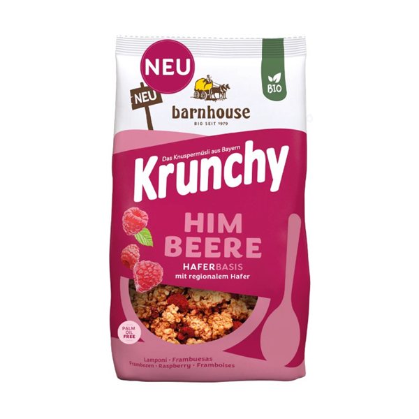 Muesli Krunchy Frambuesa bio 500g Barnhouse-detalle