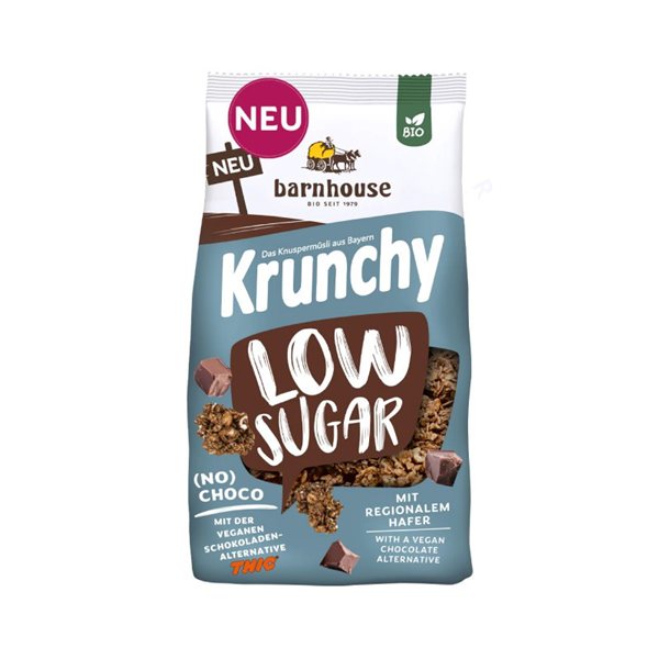 Muesli krunchy no choco bajo en azucar Bio 375g Barnhouse-detalle
