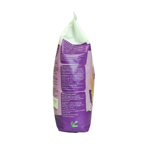 Muesli Krunchy Épeautre 30% de sucre en moins Bio 600g Barnhouse-detalle