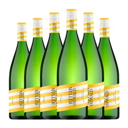 Müller-Oswald Ein Liter Pinot Blanco Trocken — Seco Bio — Biológico 1 L Vino Blanco (Caja de 6 unidades)