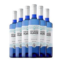 Muñoz. Bienvenido Vino de la Tierra de Castilla 75 cl Vino Blanco (Caja de 6 unidades)