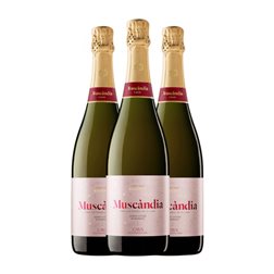 Muscàndia Pinot Negro Extra Brut Cava Rosé — Rosado Reserva 75 cl Espumoso Rosado (Caja de 3 unidades)