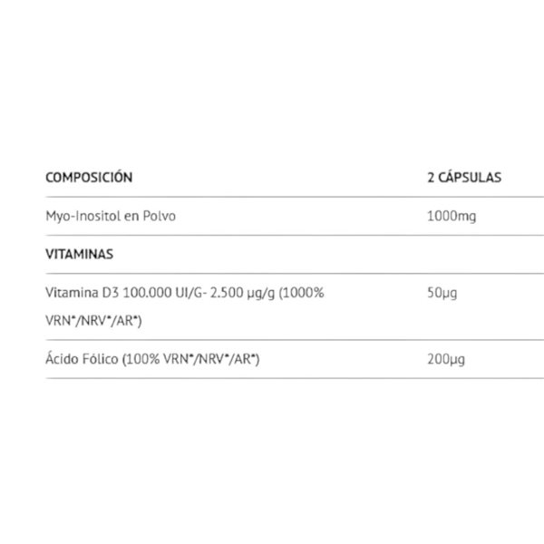 MYO - Inositol + 120 Caps-detalle