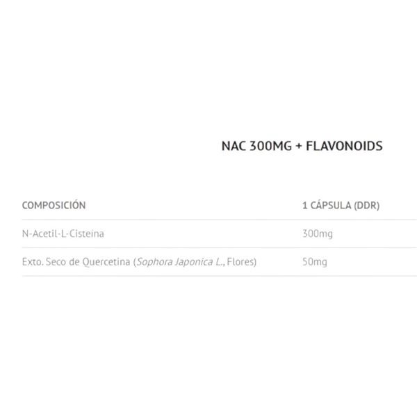 Nac+ Flavonoids 300 Mg 120 Caps-detalle