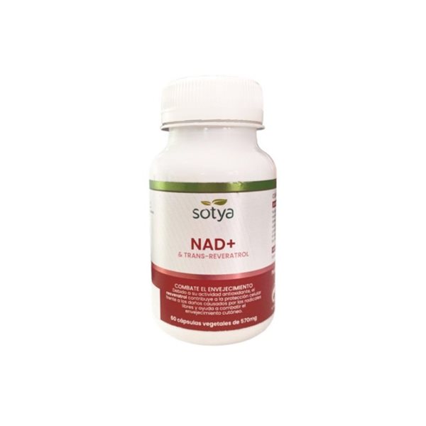 NAD+ & Trans-resveratrol 570mg 60capsules Sotya-lateral