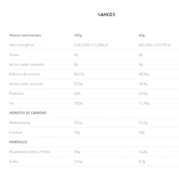 NAHCO3 Maltodextrin - Fructose 1 Kg-detalle