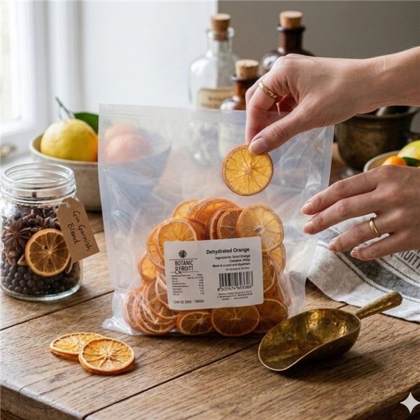 Naranja Deshidratada Botanic & Fruits Bolsa 200Gr-lateral