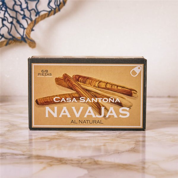 Navajas al natural, Casa Santoña-detalle