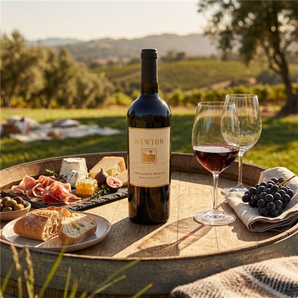 Newton Merlot 2005-detalle