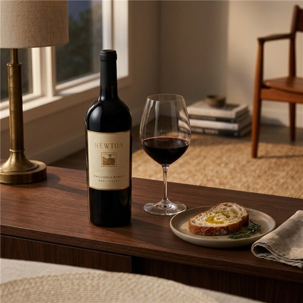 Newton Merlot 2005-lateral